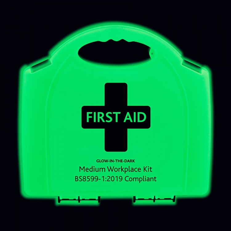 Click Medical CM0087 BS8599-1 Medium Workplace Glow in the Dark First Aid Kit